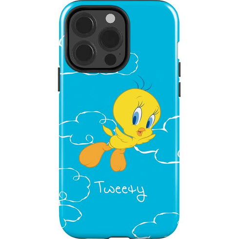 Looney Tunes Tweety Bird Flying iPhone 15 Pro Impact Case
